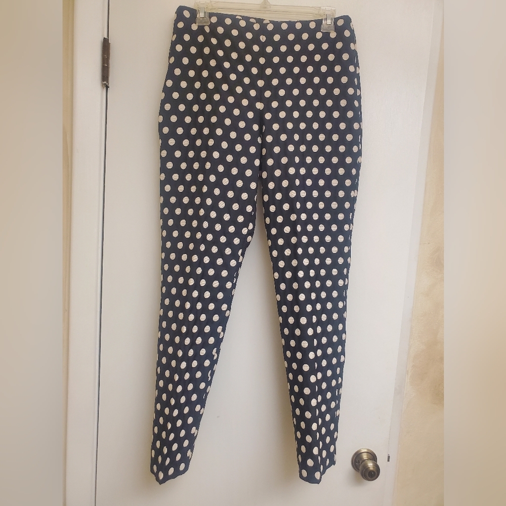 Talbots Black and White Polka Dot Pants